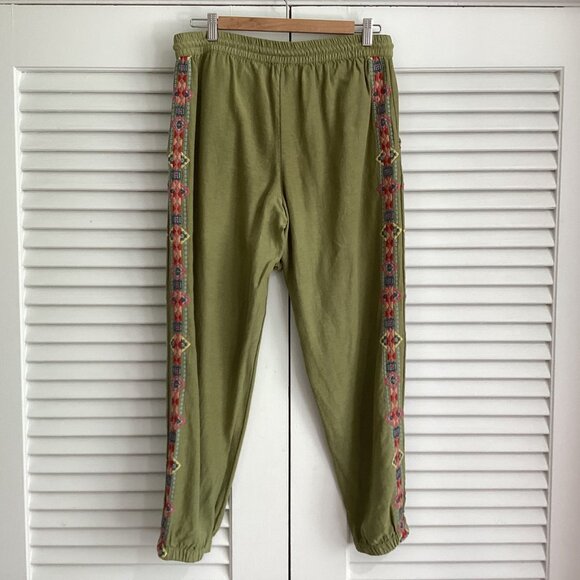 Sundance Buena Vista Embroidered Jogger Green Size S - Picture 3 of 15